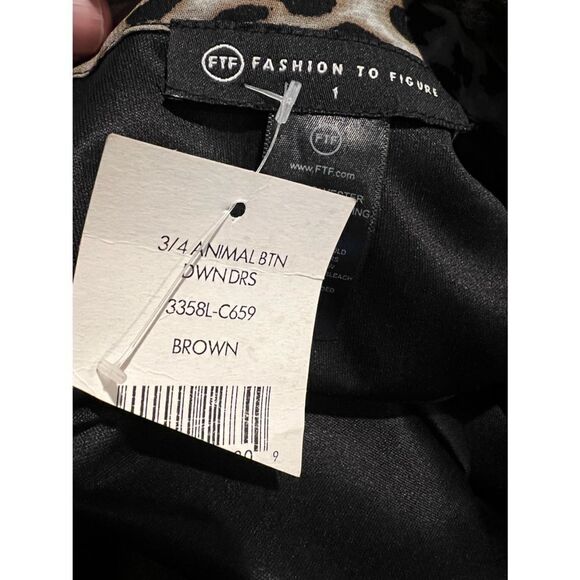 Short Sleeve Leopard Print Belted Dress by Fashion to Figure - Picture 9 of 10